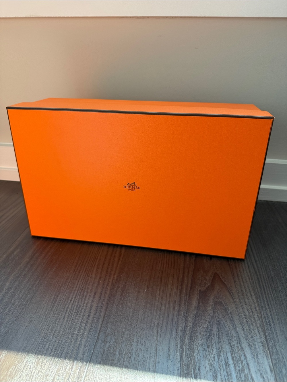 Hermes orange empty shoe box
